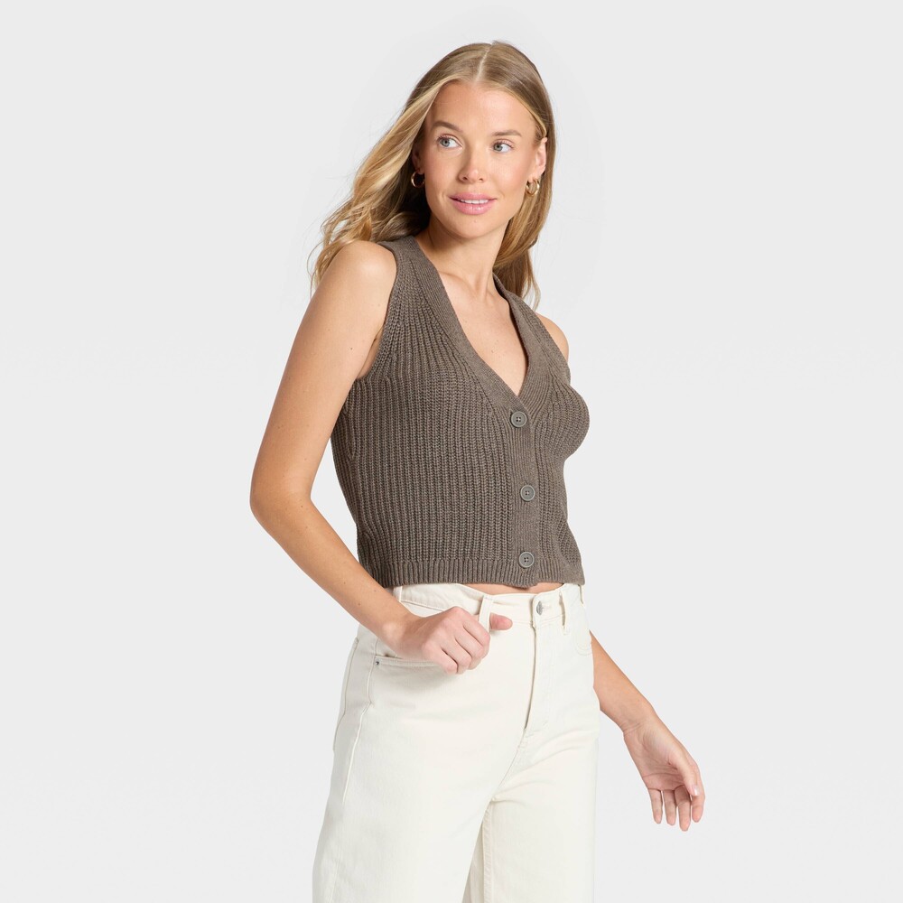 NWT Sweater Vest - Brown M